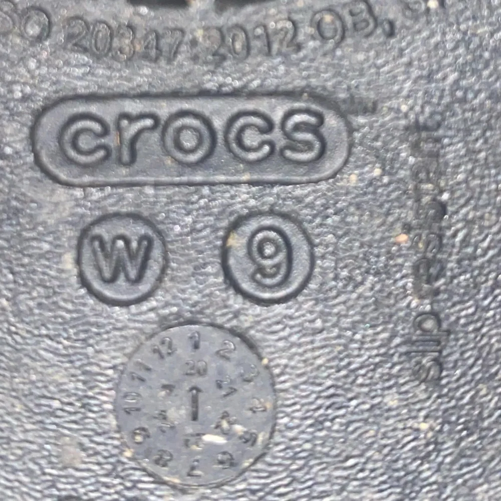 Crocs black ballet flats. Size 9
